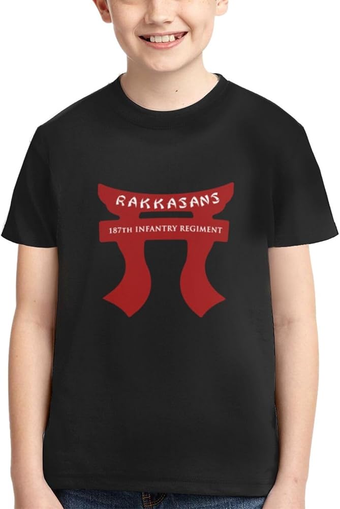 187th Rakkasan Tori Shirts Youth Short-Sleeve T-Shirts Active T Athletic Tops Tee for Boys & Girls