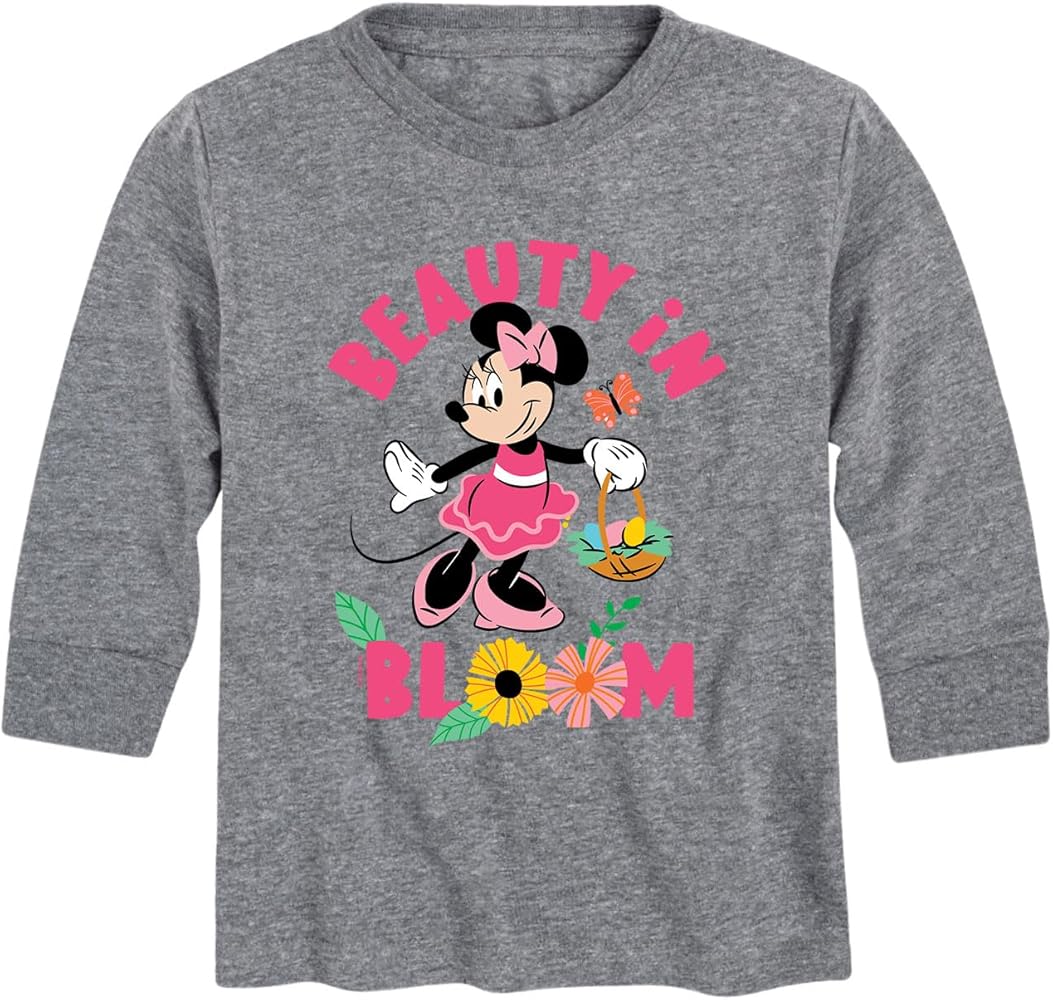 Disney Mickey & Friends - Minnie Beauty in Bloom - Youth Long Sleeve Graphic T-Shirt