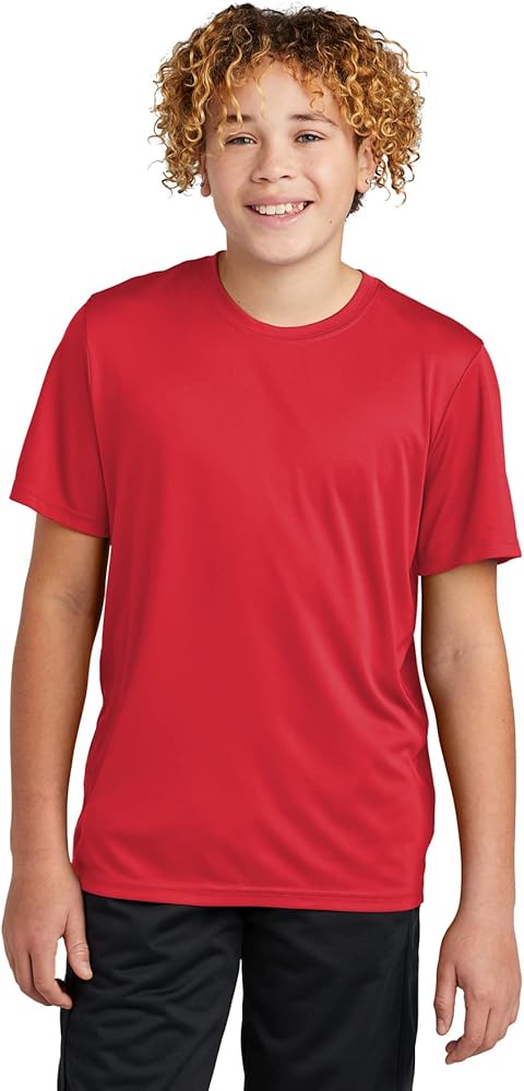 Sport Tek Youth PosiCharge Re-Compete Tee YST720 - True Red - XS