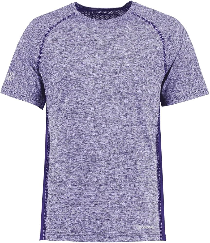 Holloway Youth Electrify Coolcore Tee-Purple Heather-L