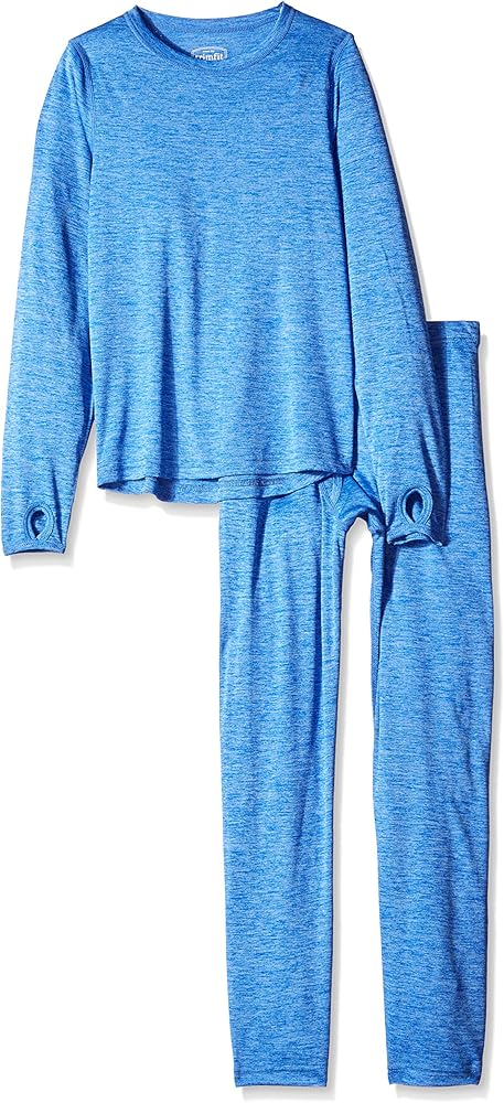 trimfit Little Boys' 2-Pack Space Dye Long-Sleeve with Thumbholes Thermal Set