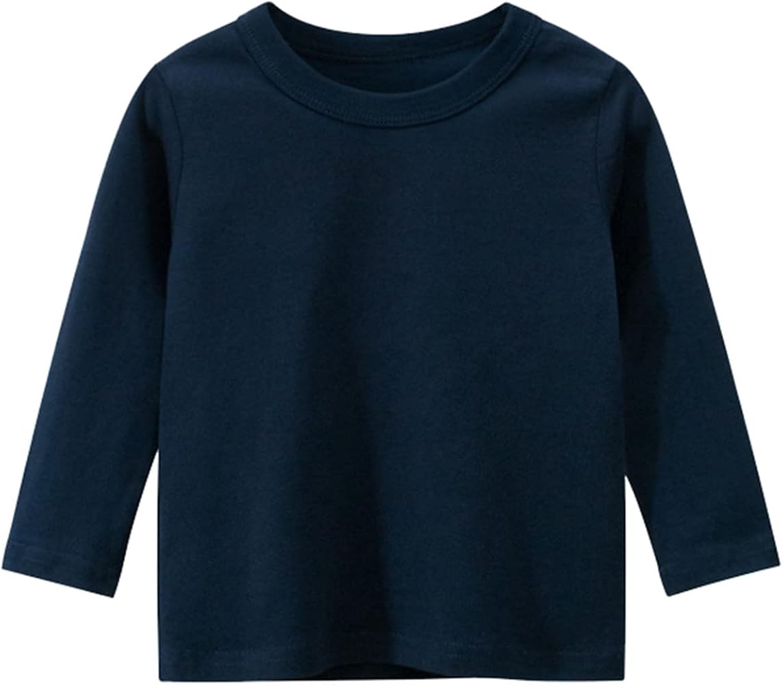 Boys Shirts Size 14 16 Toddler Kids Girls Boys Long Sleeve Basic T Shirt Casual Tees Shirt Tops Long Sleeves for Boys