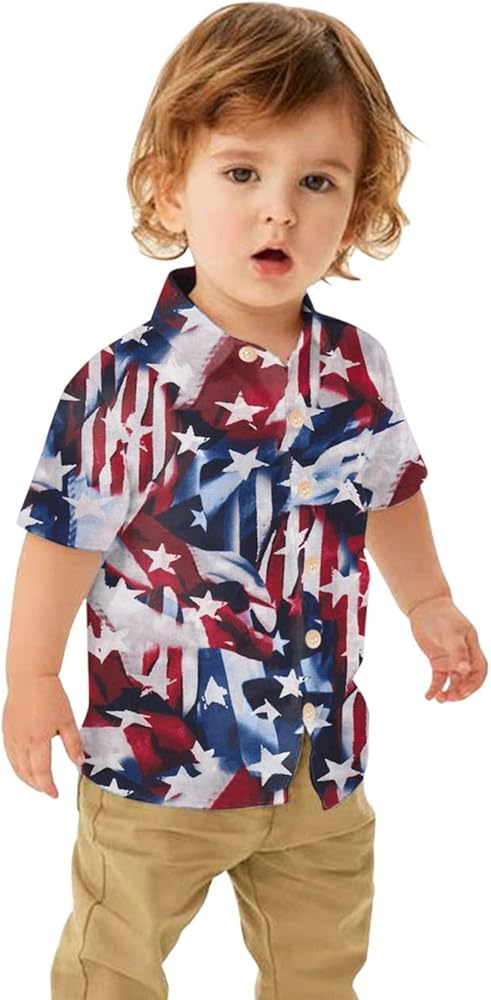 USA Shirt Toddler Boys Girls American Flag Tshirt 4th of July Shirt Kids Patriotic Tee Tops American Flag Shirt