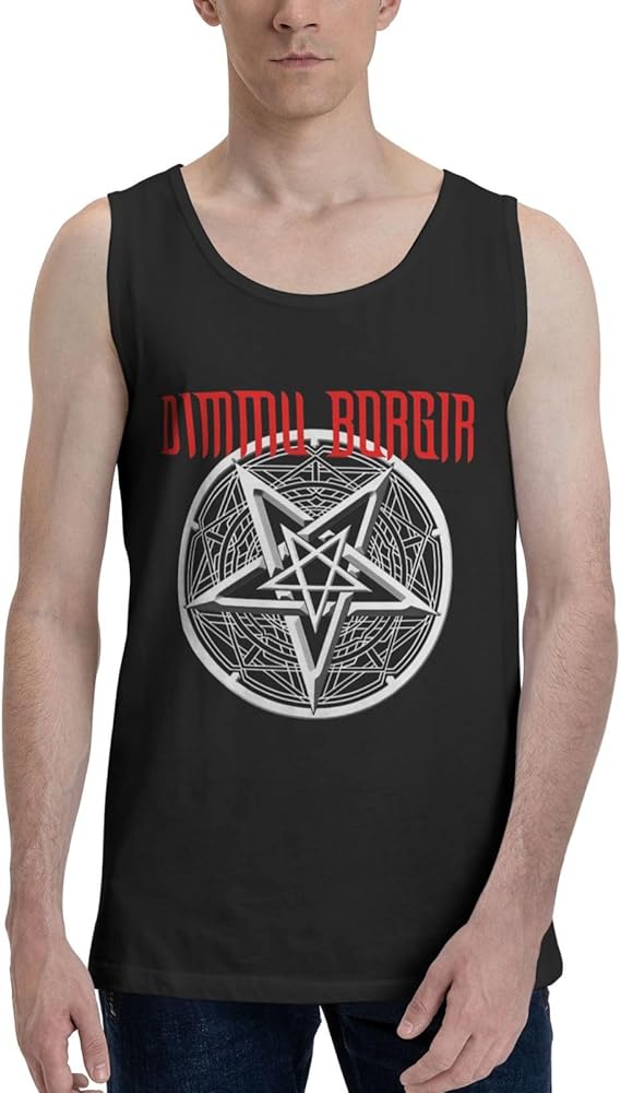 Dimmu Borgir Band Tank Top T Shirt Boy's Summer Sleeveles Tops Fashion Exercise Vest Black