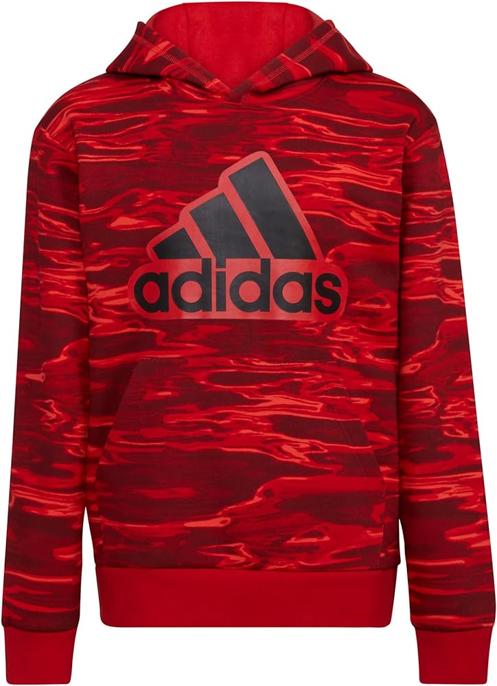 adidas Boys' Long Sleeve Camo Print Hoodie