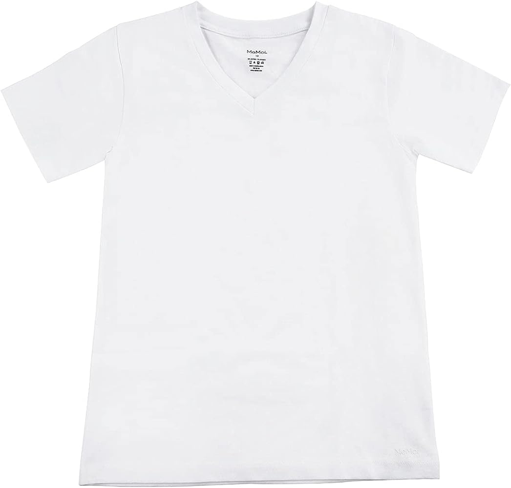 MeMoi Boy's V-Neck Cotton T-Shirt 3-Pack