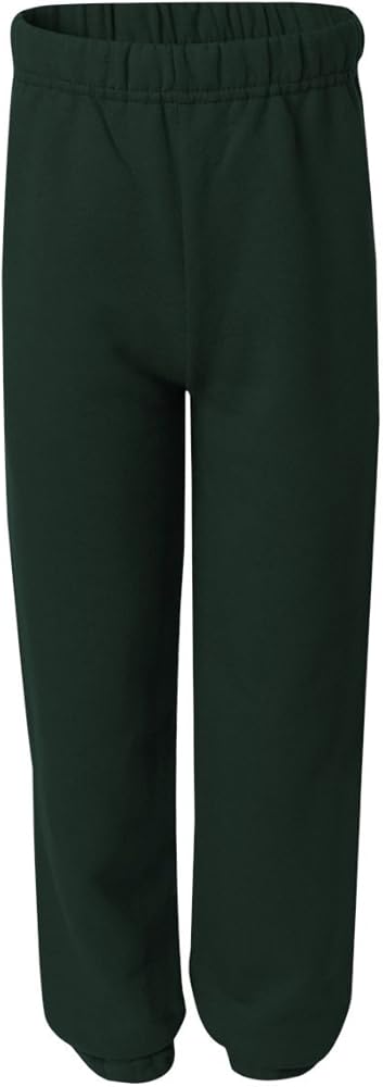 Jerzees Youth 8 oz., 50/50 NuBlend Sweatpants, Medium, FOREST GREEN