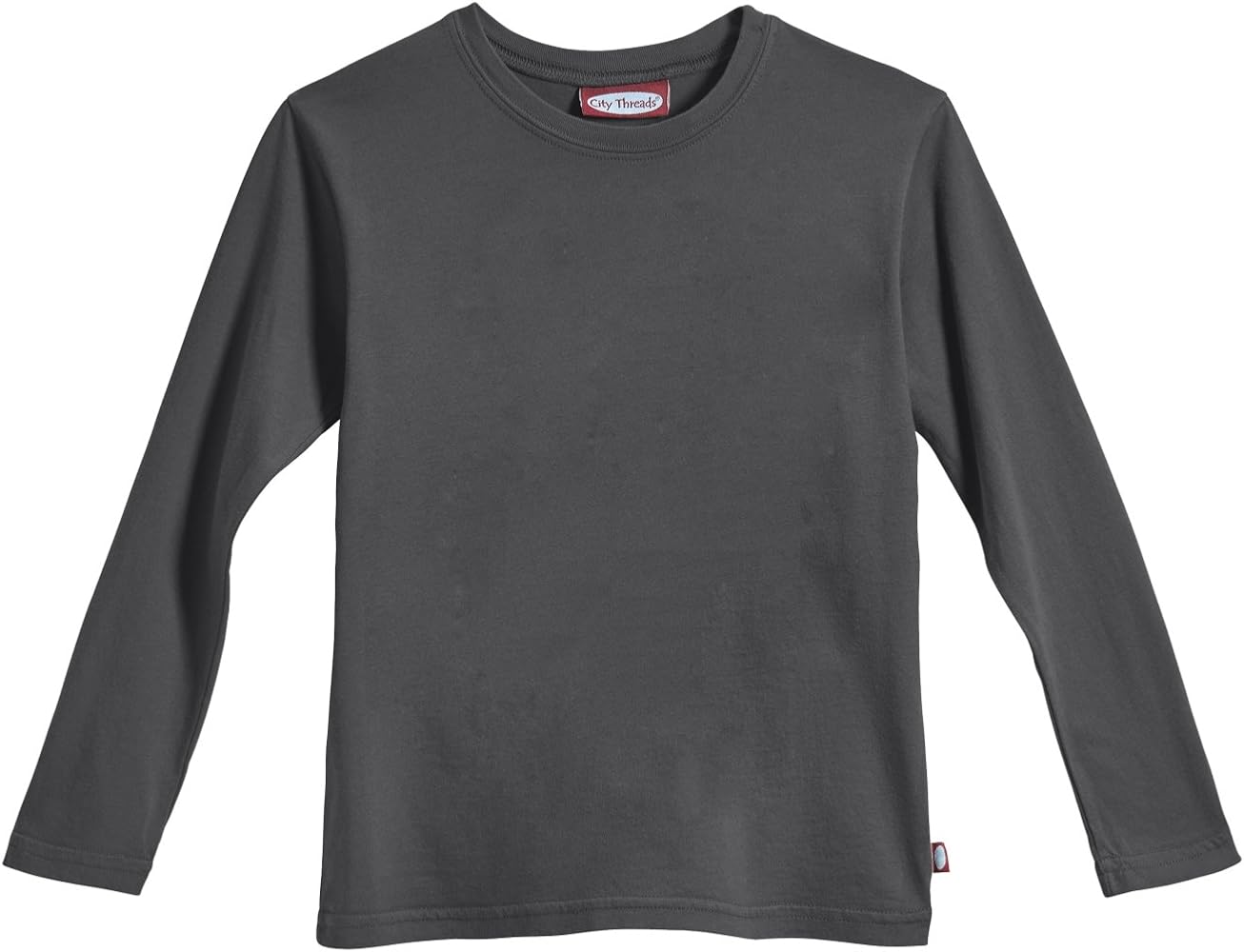 City Threads Boys' Long Sleeve Tee Tshirt in 100% Soft Cotton - Base Layer - Made in USA