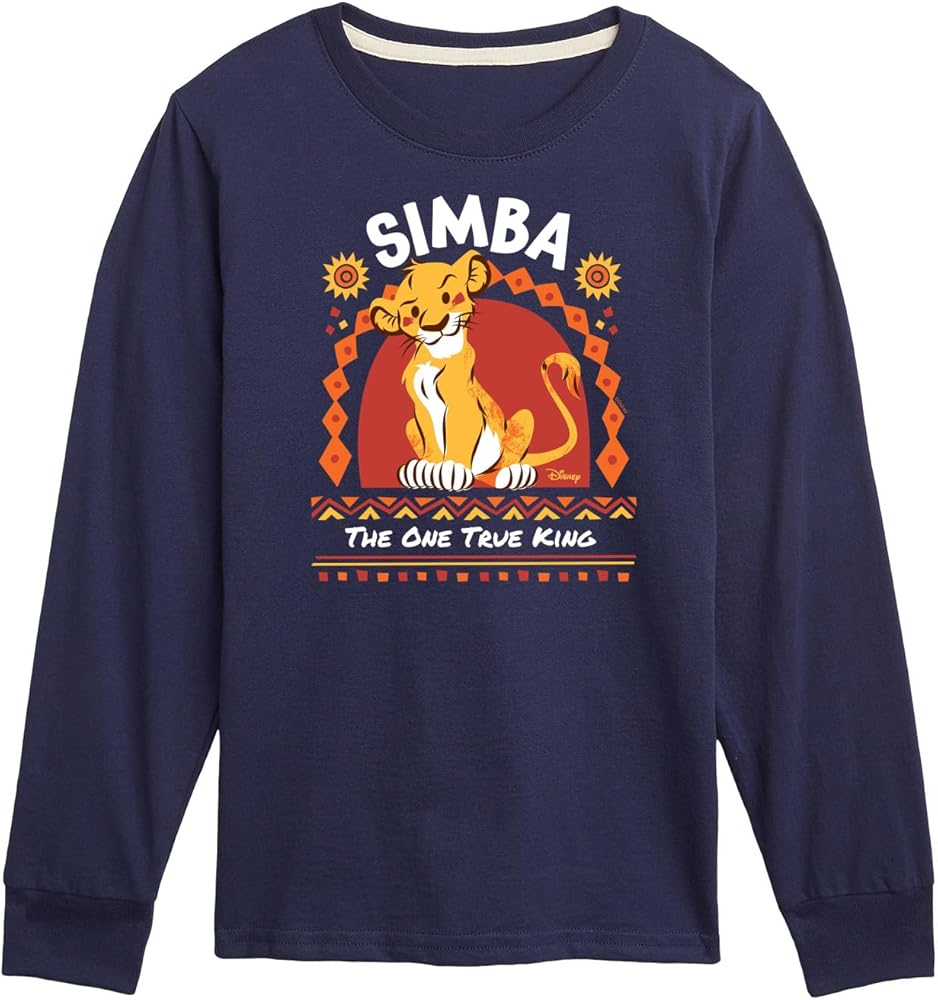 Disney The Lion King - Simba - The One True King - Toddler & Youth Long Sleeve Graphic T-Shirt