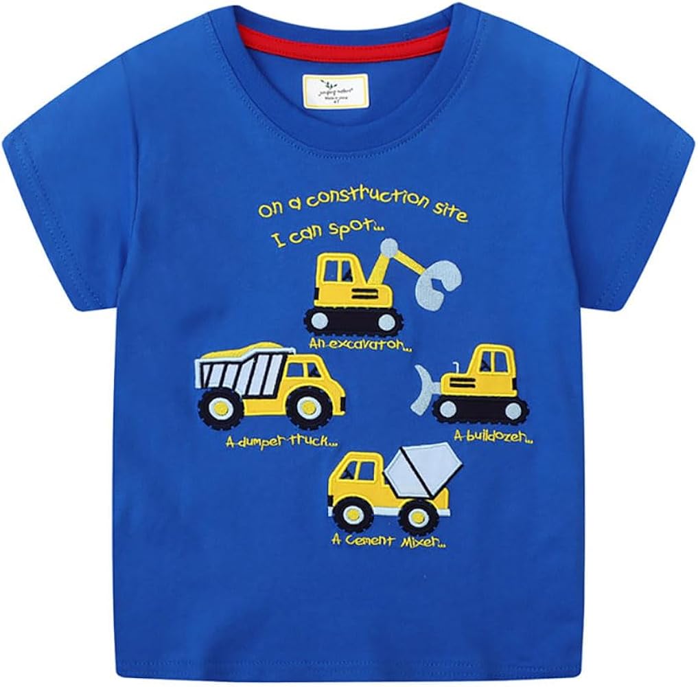 Boys T Shirts Summer T-Shirts Short Sleeve T Shirts Tees Tops Shirts Kids T-Shirts for Boys Cotton T-Shirts-36