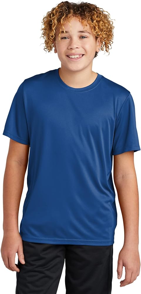 Sport Tek Youth PosiCharge Re-Compete Tee YST720 - True Royal - L