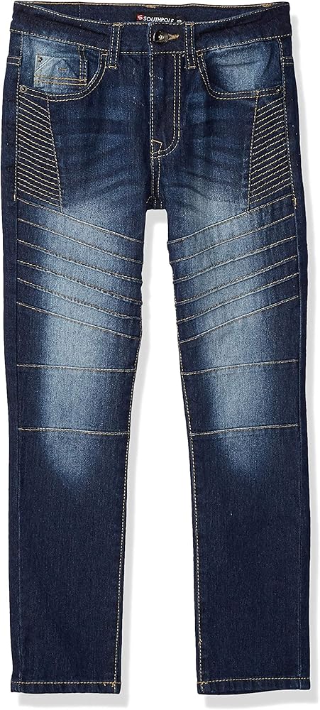 Southpole Boys' Comfortable Stretch Fashion Demin Pants in variou Designs, Dark Sand Blue 31, 8