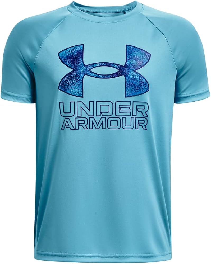 Under Armour Boys' Tech Hybrid Printed Fill Short-Sleeve T-Shirt