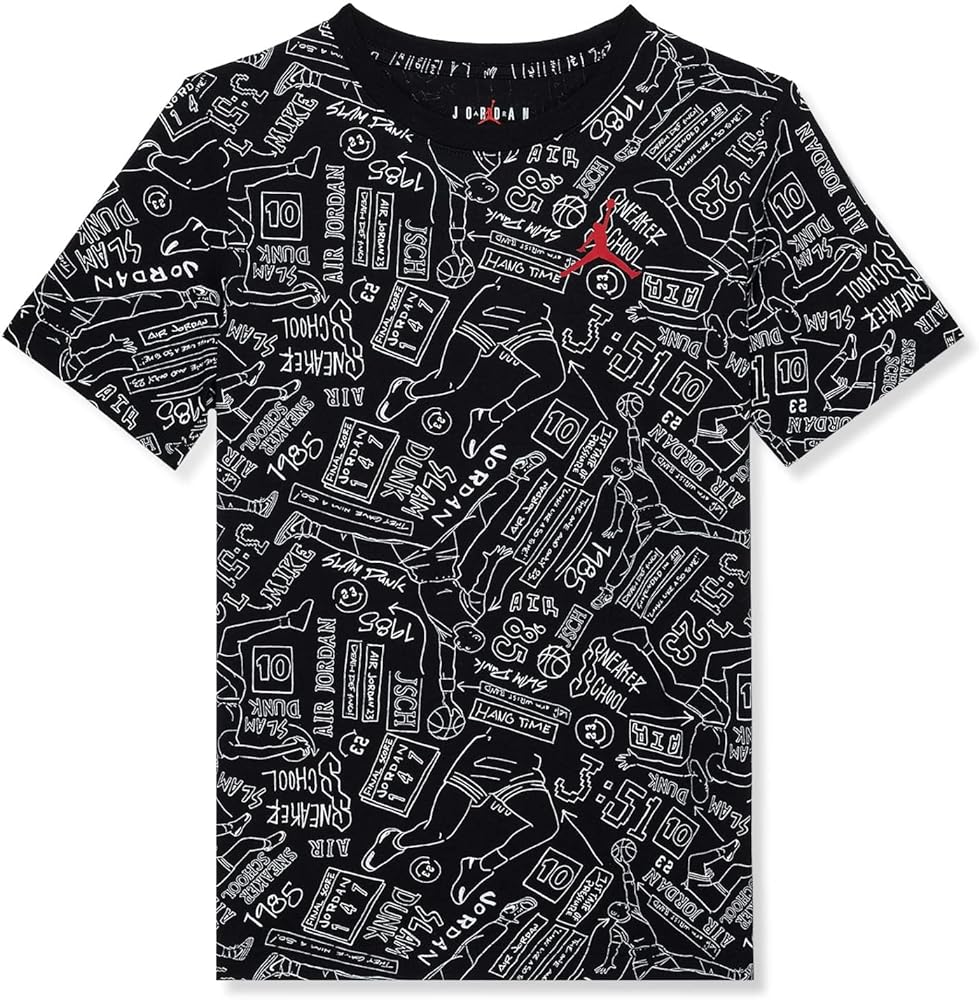 Nike boys Sneaker School 23 All Over Print Tee (Big Kids)