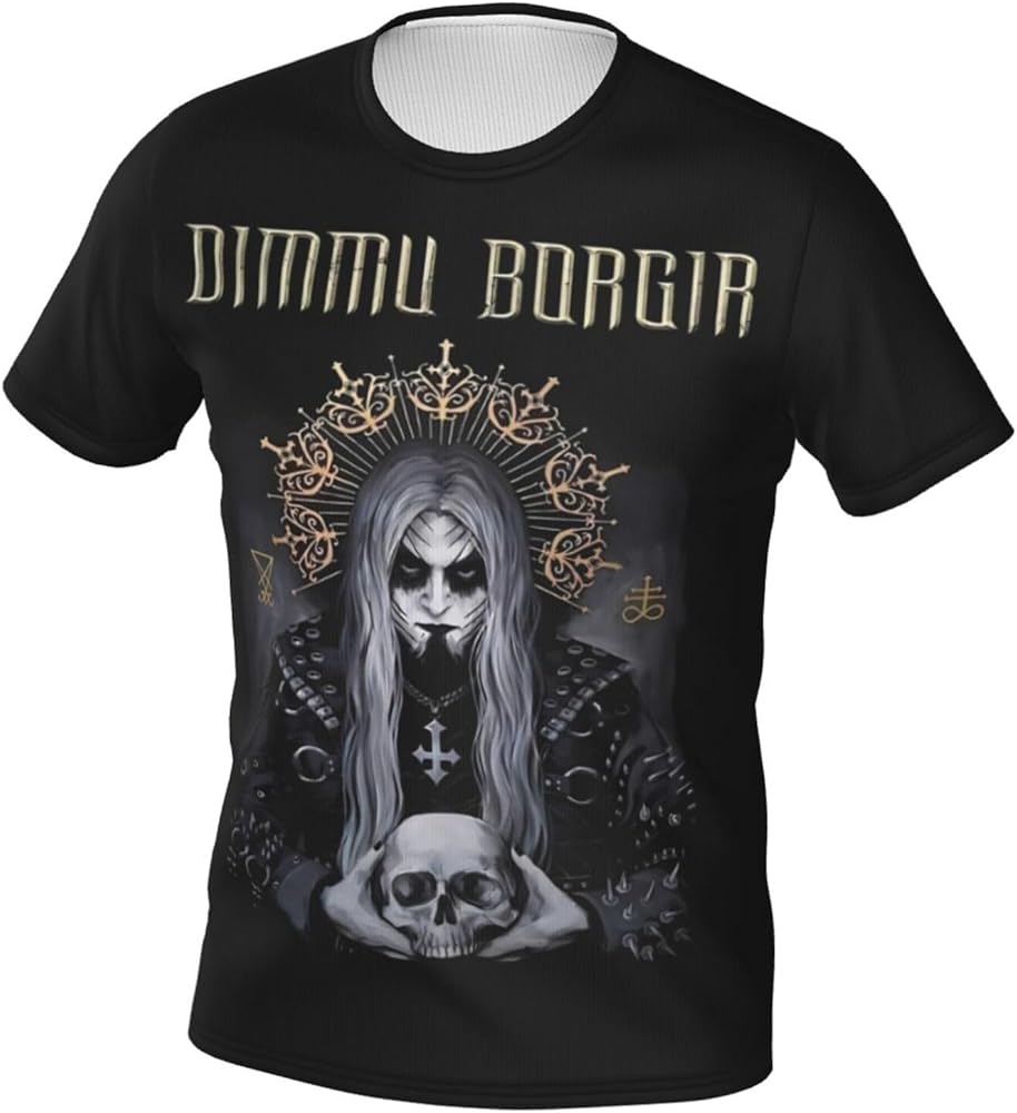 Dimmu Borgir Band T Shirt Men's Summer O-Neck Tee Short Sleeve Tops