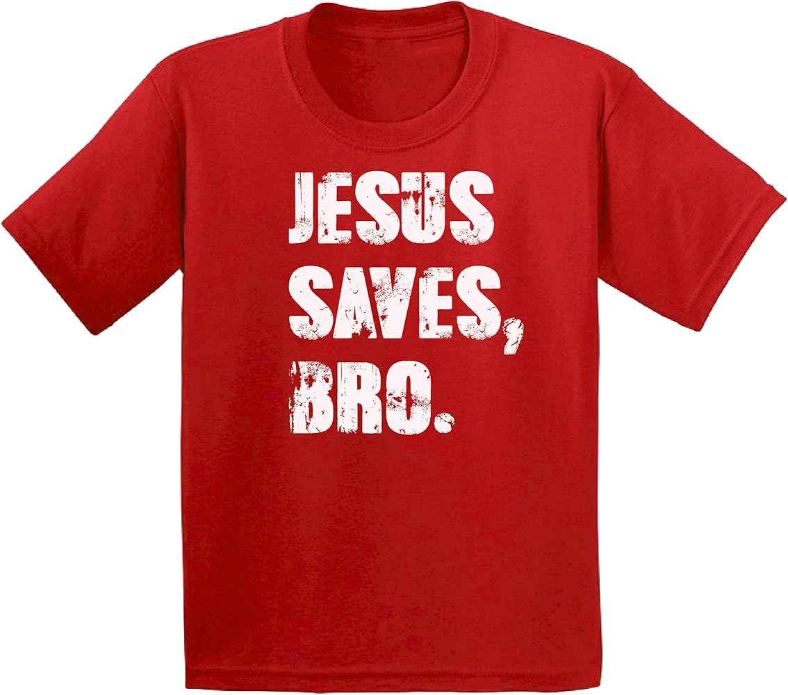 Awkward Styles Jesus Saves Bro Toddler T shirt Tops 2T 3T 4T 5T 3 Years Old Boys 4 Years Girls Toddler Shirt 5 Years Old Kids