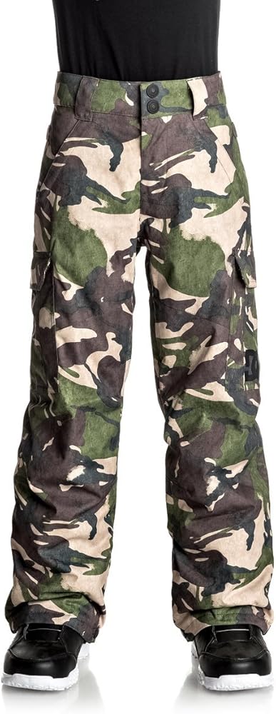 DC Shoes Boys Shoes™ Banshee - Snow Pants - Boys 8-16 - 12 - Green British Woodland Camo Youth 12/L