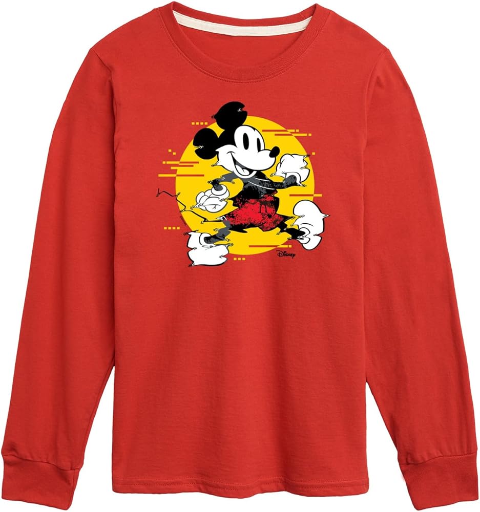 Disney Characters - Mickey & Friends - Spotlight on Mickey - Toddler and Youth Long Sleeve Graphic T-Shirt