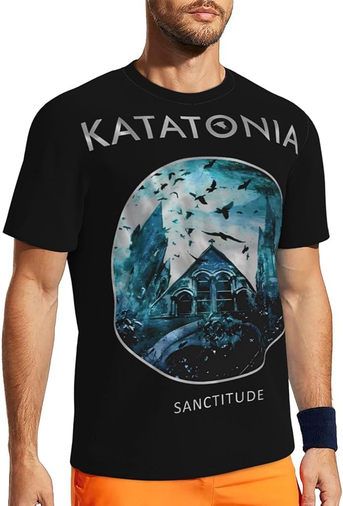 Band T Shirt Katatonia Mens Summer Round Neck T-Shirts Short Sleeve Tops