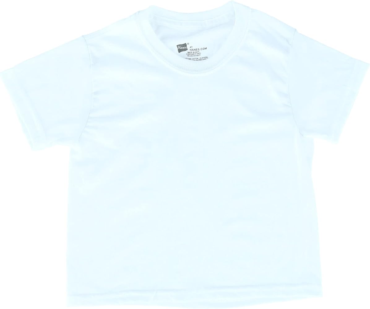 Hanes Boys' Tagless Comfort Seam White Tee