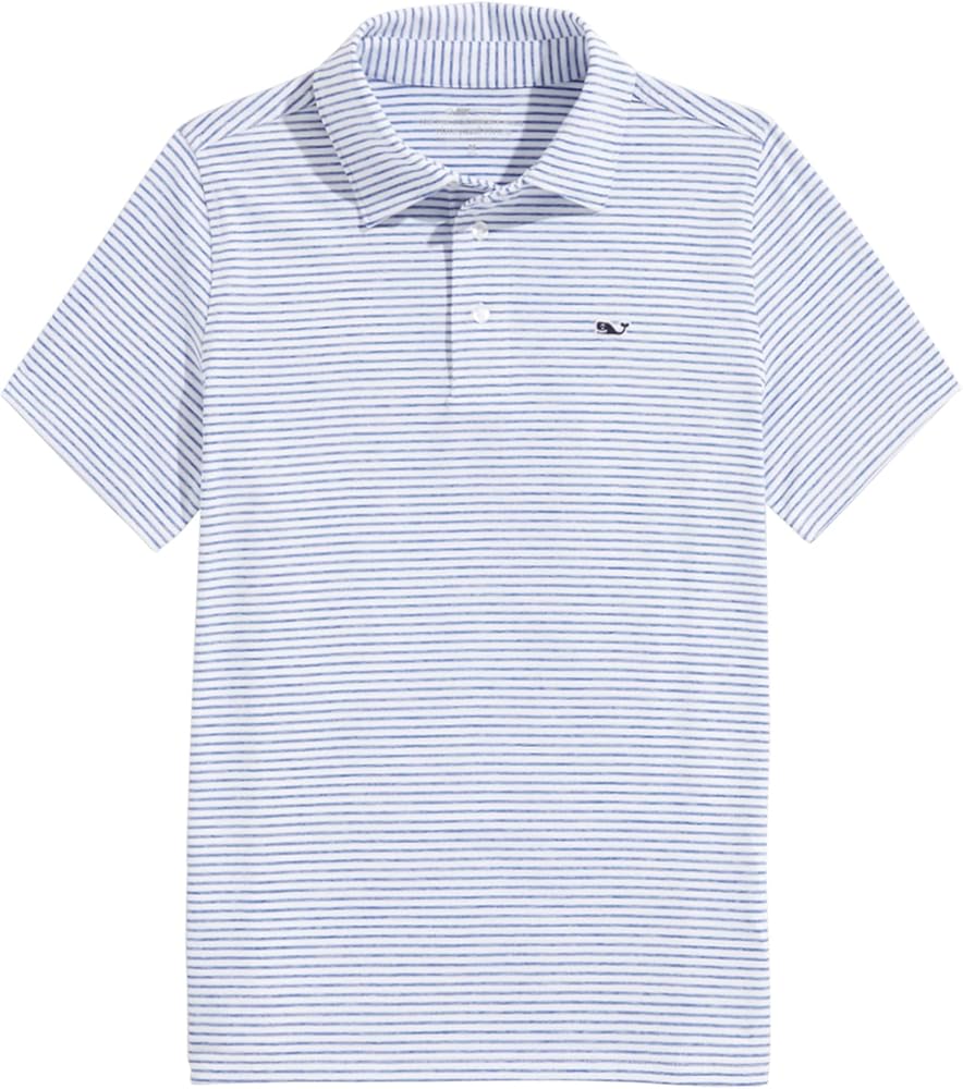 vineyard vines Boys' Bradley Stripe Sankaty Polo