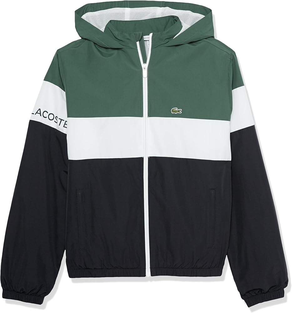 Lacoste Unisex-Child Recycled Polyester Zip Up Jacket