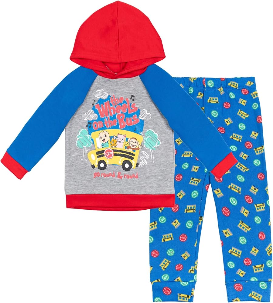 CoComelon JJ Pullover Hoodie and Pants Outfit Set Infant to Toddler