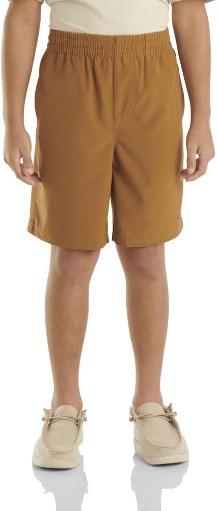 Carhartt Kid's CH8321 Rugged Flex® Ripstop Work Short (youth) - Boys - Small (8-10) - Carhartt Brown