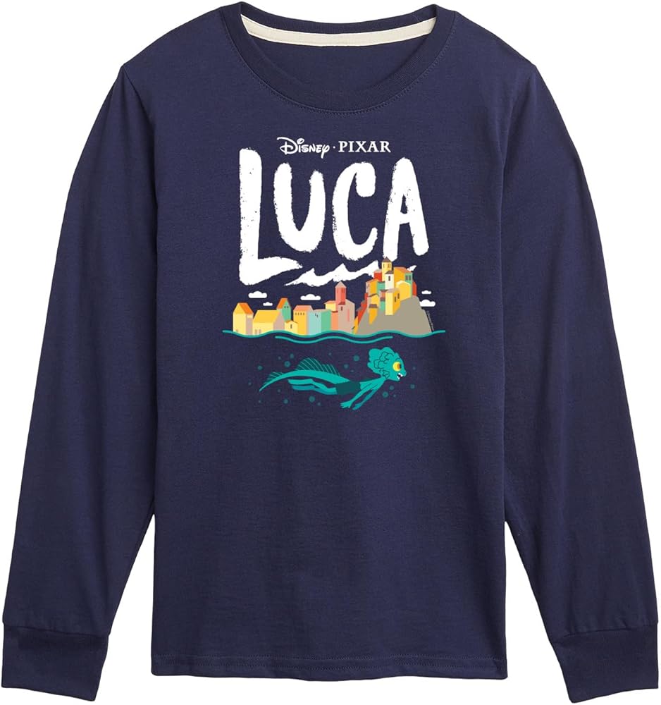 Disney Luca - Coastal Sea Monster - Toddler and Youth Long Sleeve Graphic T-Shirt