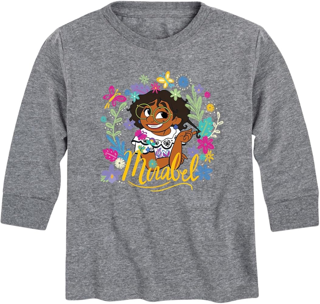 Disney Encanto - Mirabel Floral - Toddler and Youth Long Sleeve Graphic T-Shirt