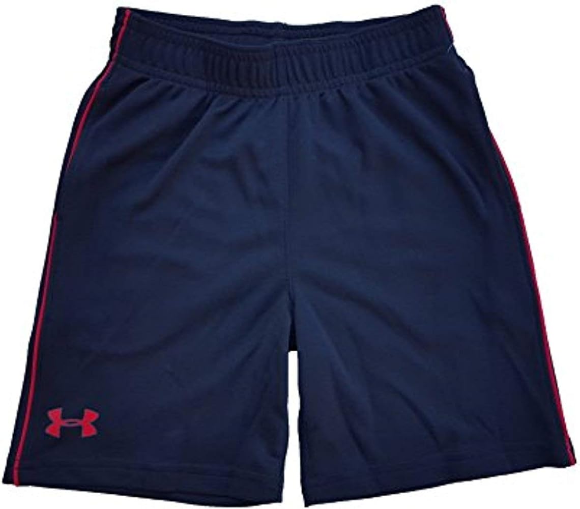 Under Armour Little Boys' Zinger Shorts (4, Black/Red)