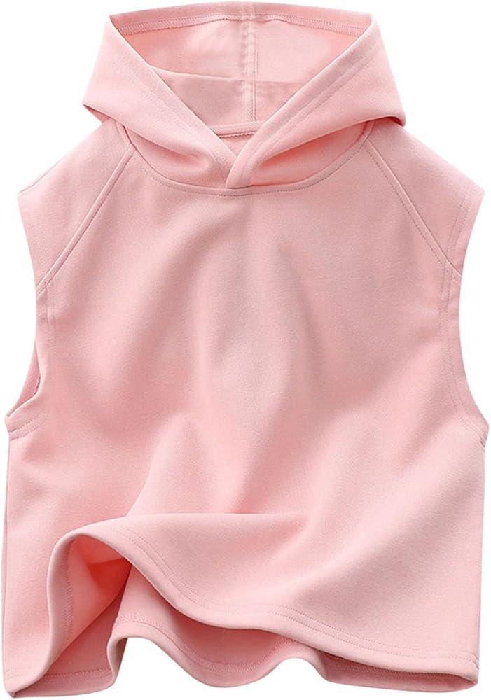 Kids Tank Tops Undershirts Hoodie Sleeveless Shirts for Boys Girls Summer Tee Shirts Under 5