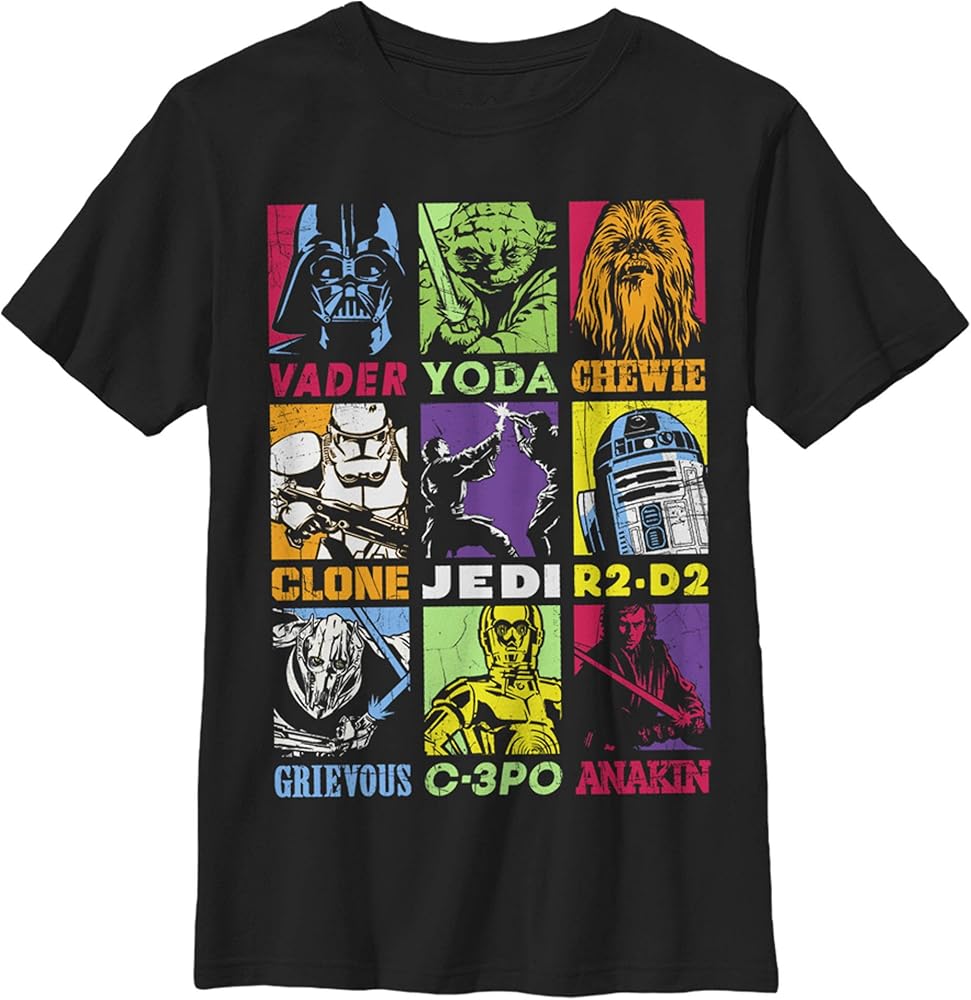 STAR WARS Boys' Big Pop Art Revenge Players Graphic Tee