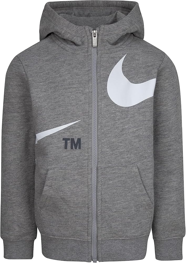 Nike Boy's Swoosh Full Zip Hoodie (Little Kids)