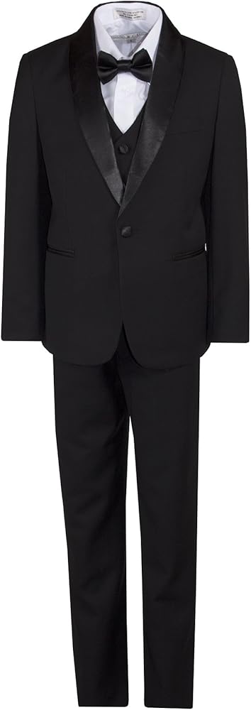 Tuxgear Boys Slim Fitting Shawl Dinner Suit in Kids Sizing with Several Colors