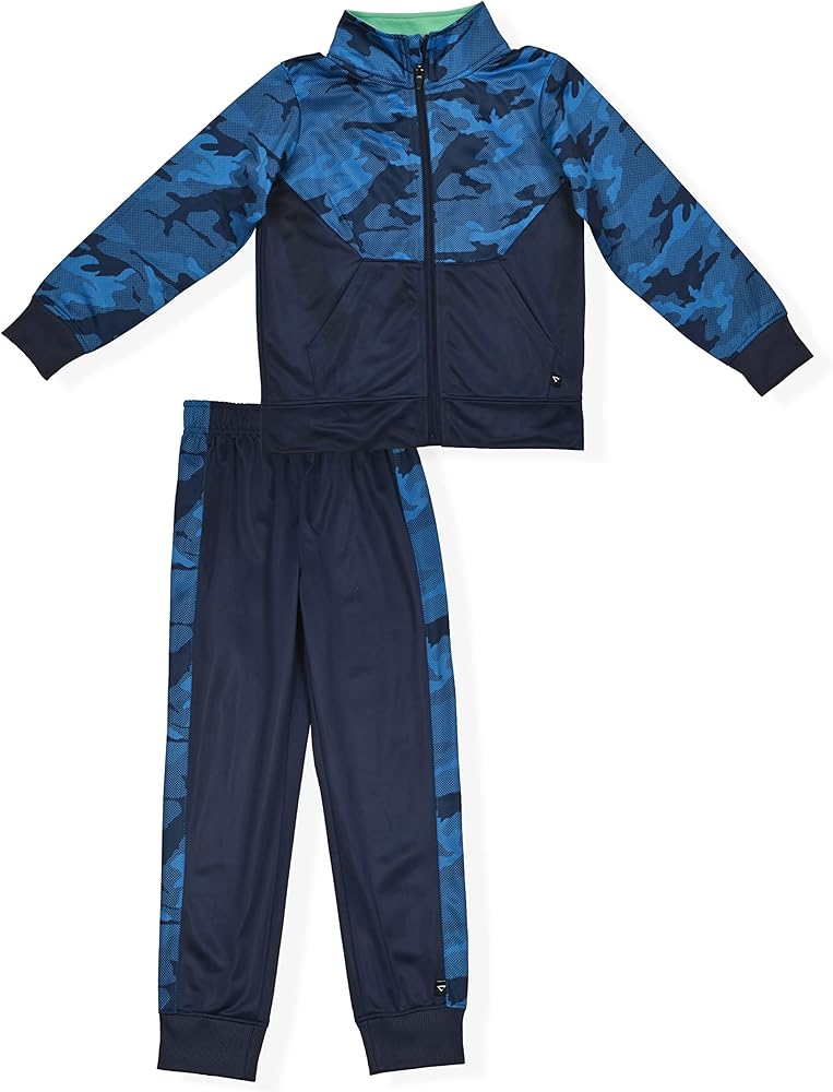 Cheetah Boys 2-Piece Camo Tricot Tracksuit Set