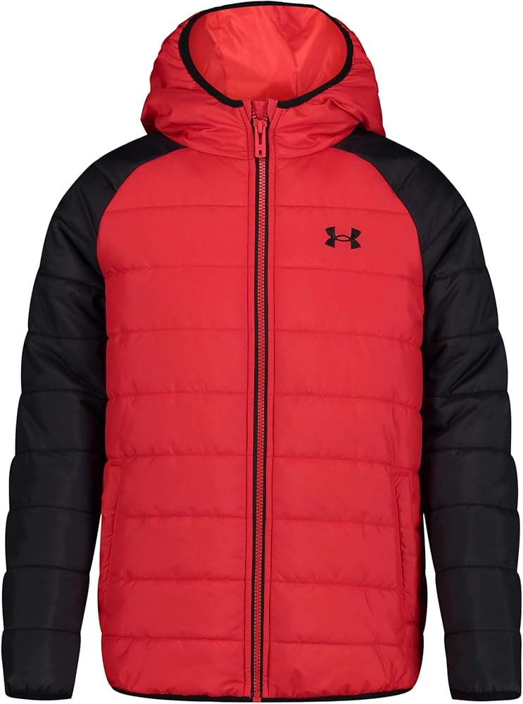 Under Armour Boys' Tuckerman Puffer Jacket, Mid-Weight, Zipper Closure