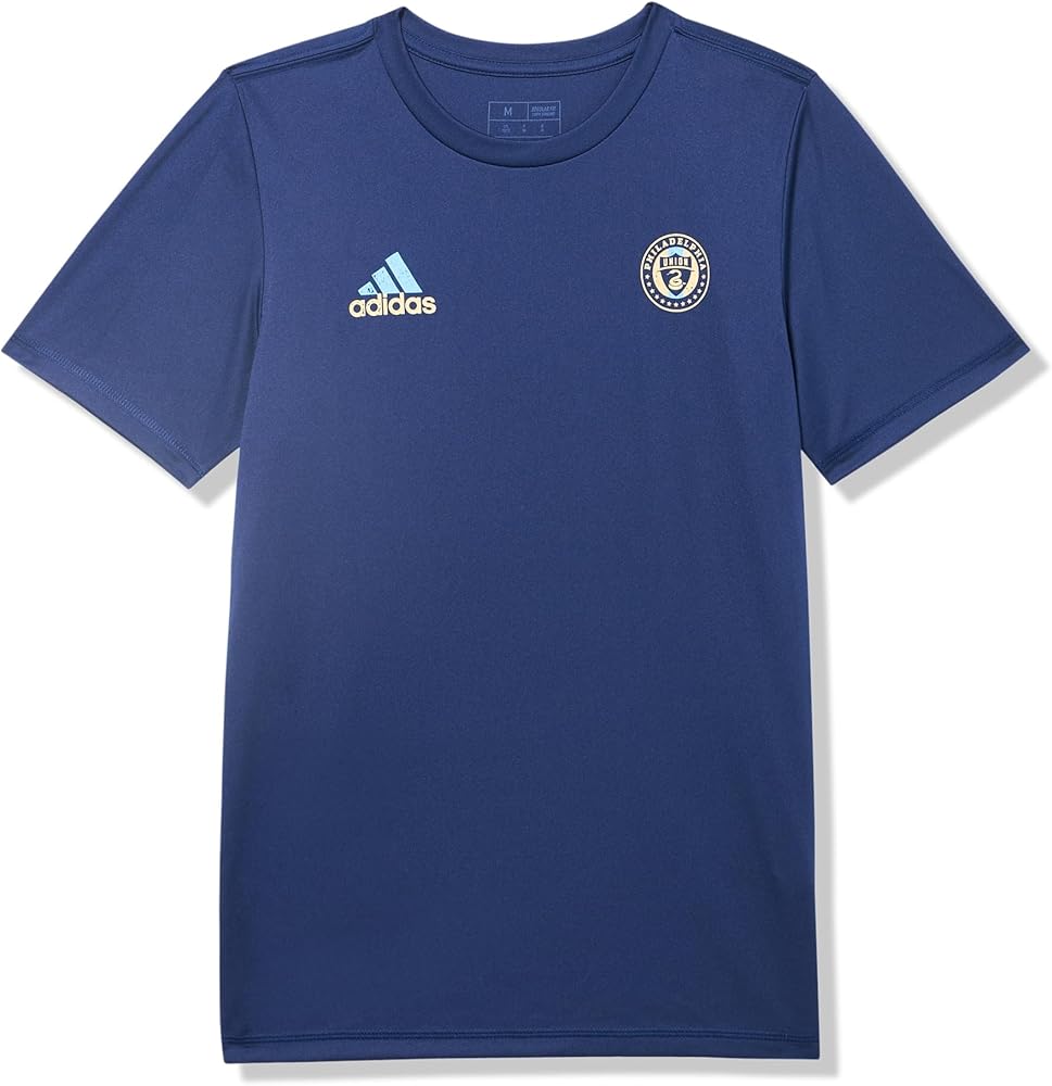 adidas Boys' Philadelphia Union Short Sleeve Pre-Game T-Shirt