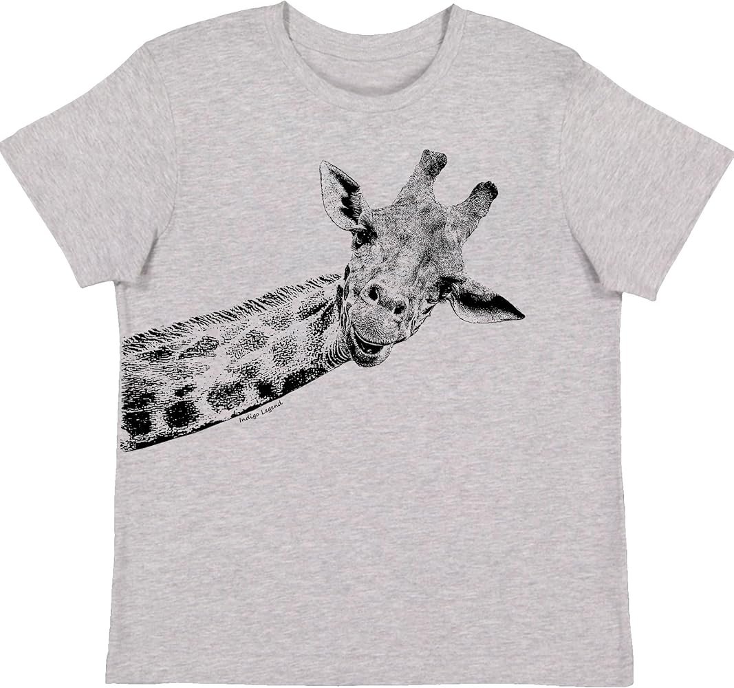 Indigo Legend Giraffe T Shirt for Girls and Boys