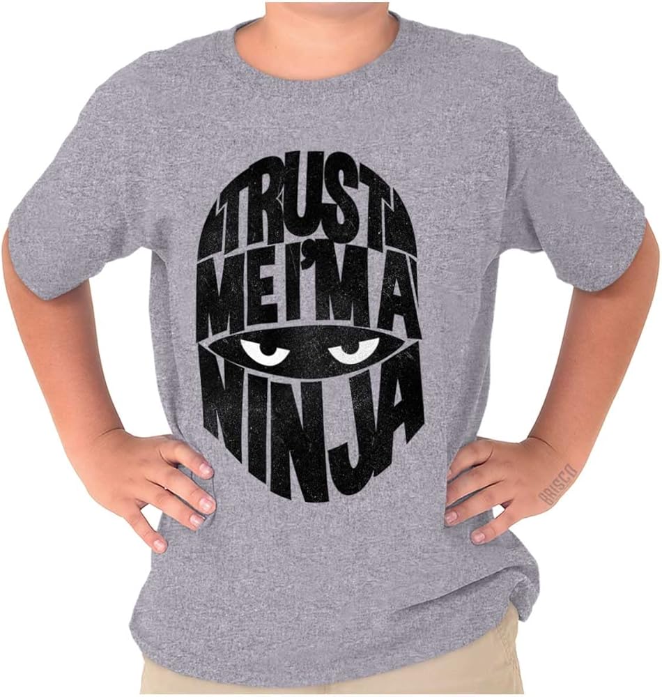 Funny Trust Me I'm A Ninja Joke Boys Kids T Shirt Tees Tops