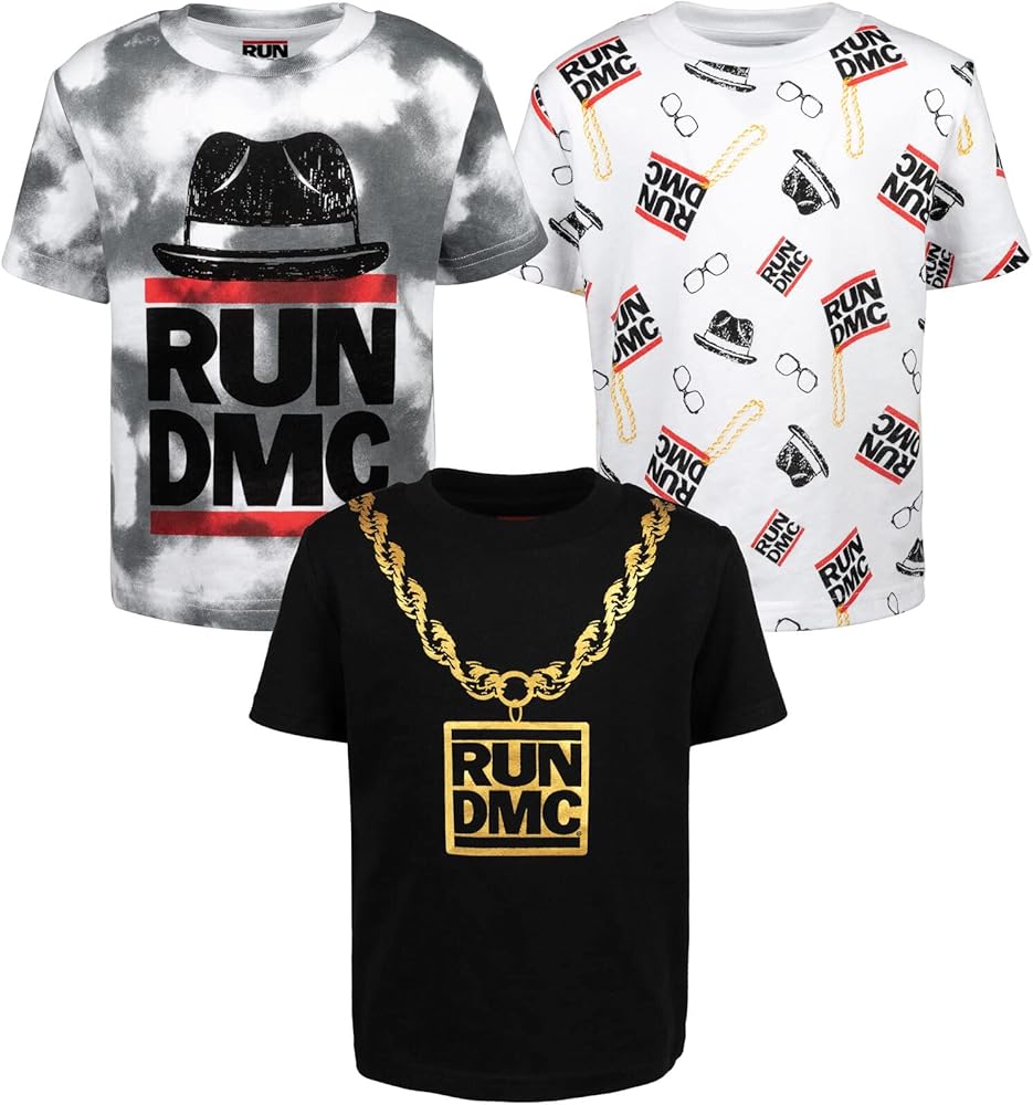 RUN--DMC 3 Pack Graphic T-Shirts Toddler to Big Kid