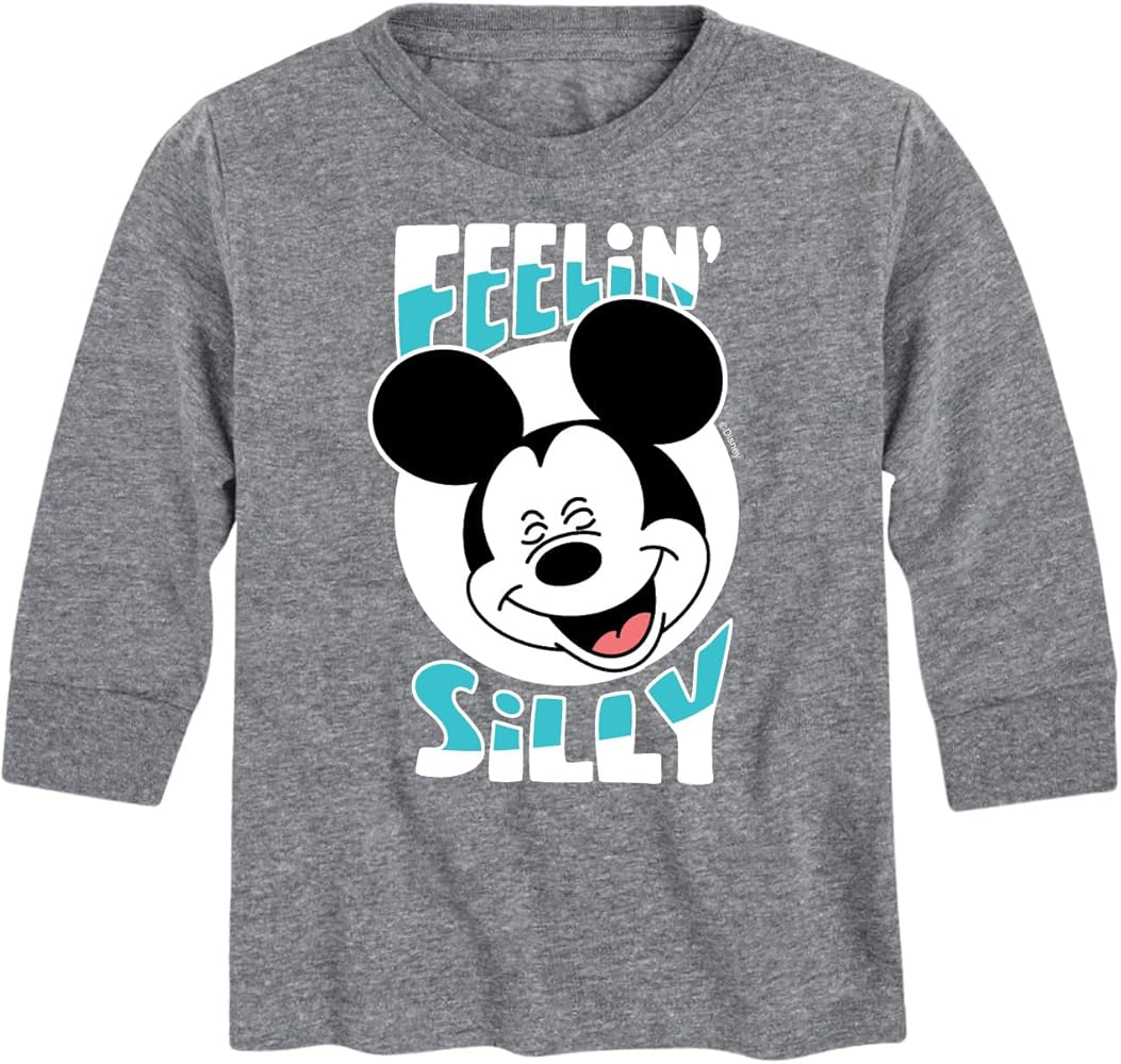 Disney Mickey & Friends - Feelin Silly - Youth Long Sleeve Graphic T-Shirt