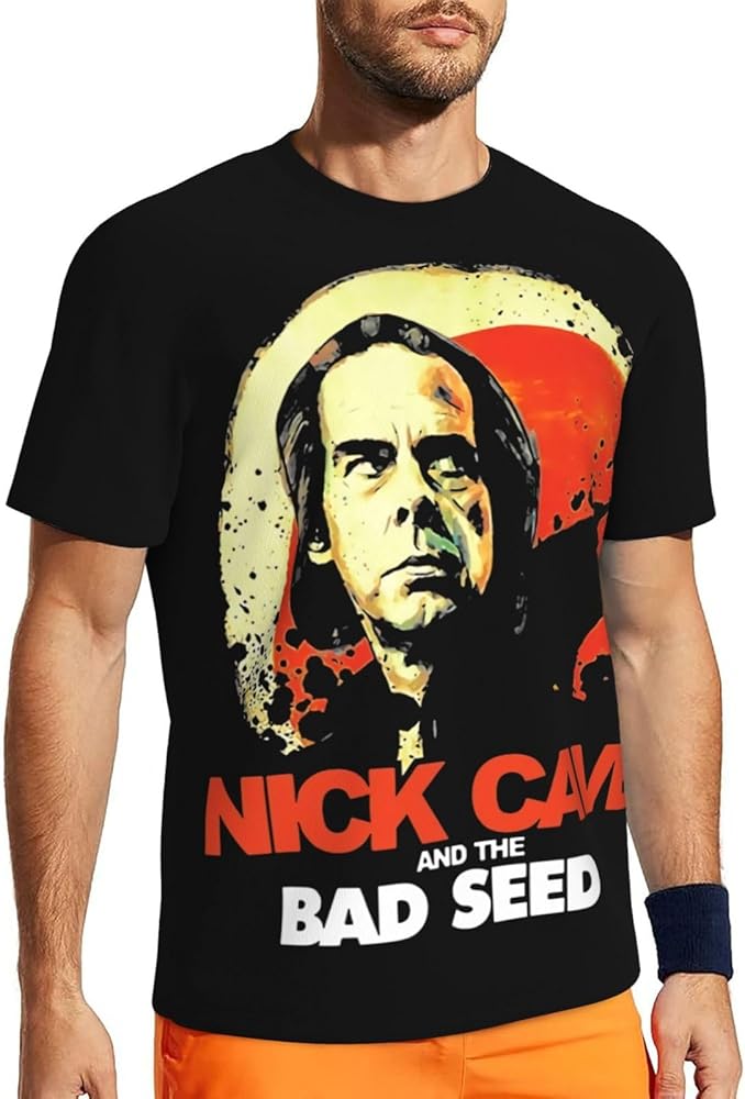 Band T Shirt Nick Cave and The Bad Seeds Men's Summer Round Neck Tee Short Sleeve Tops