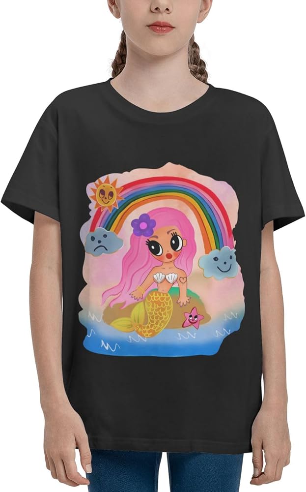 Boys Girls Graphic T-Shirts Youth Fashion Summer Tops