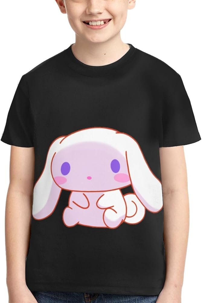 Cinnamoroll Unisex 3D T-Shirts for Boys Girls Graphic Tees Casual Short Sleeve Top Shirts Small