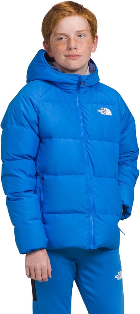 THE NORTH FACE Boys' Reversible North Down Hooded Jacket, Optic Blue, Large