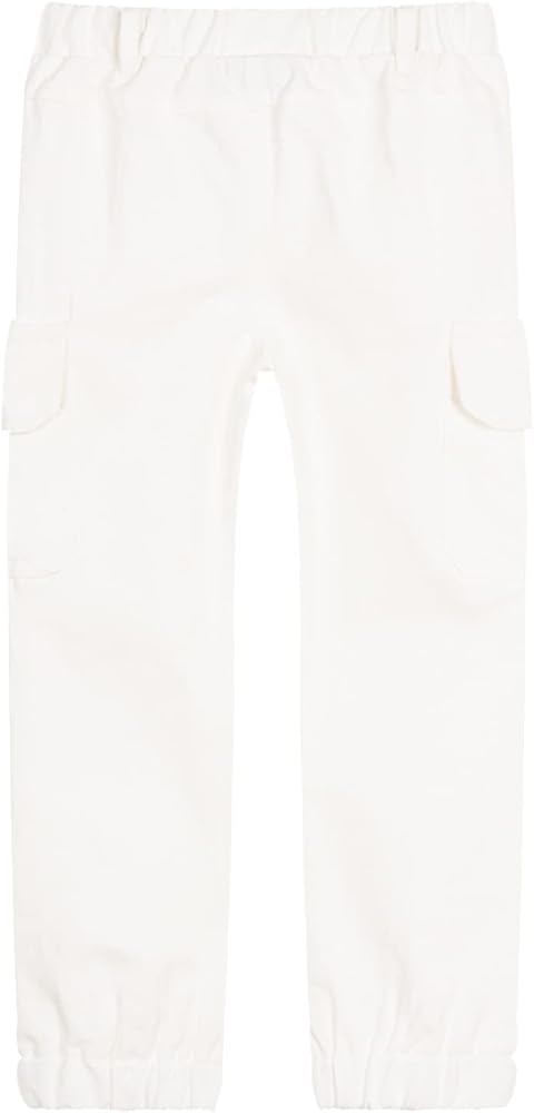 LittleSpring Boys Pull-On Cargo Pants Elastic Waist with Hoop