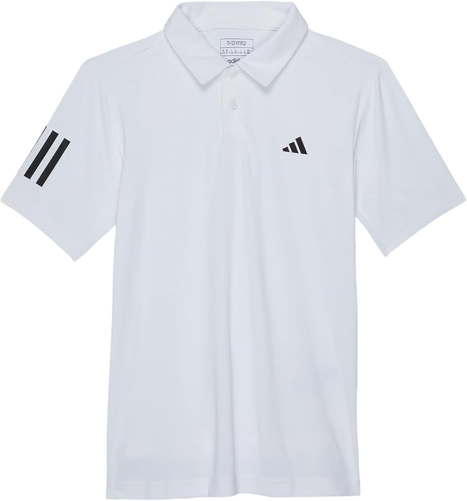 adidas Boys' Club Tennis 3-stripes Polo Shirt