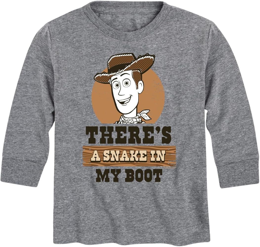 Disney Toy Story - Snake in My Boots - Toddler and Youth Long Sleeve Graphic T-Shirt