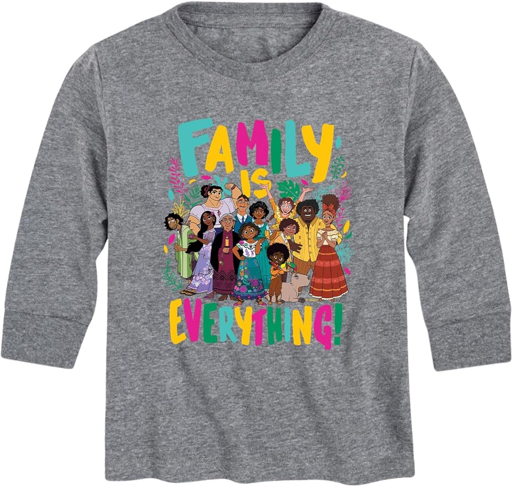 Disney Encanto - Family is Everything - Toddler and Youth Long Sleeve Graphic T-Shirt